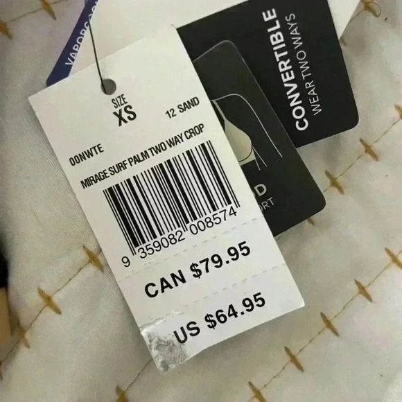 Rip Curl MIRAGE SURF PALM TWO WAY CROP Tank Bikini - XS S L ** New With Tag ** - Picture 14 of 16